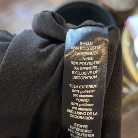 🌺White House Black Market Black Dress Sz Sm NWT - Picture 8 of 8